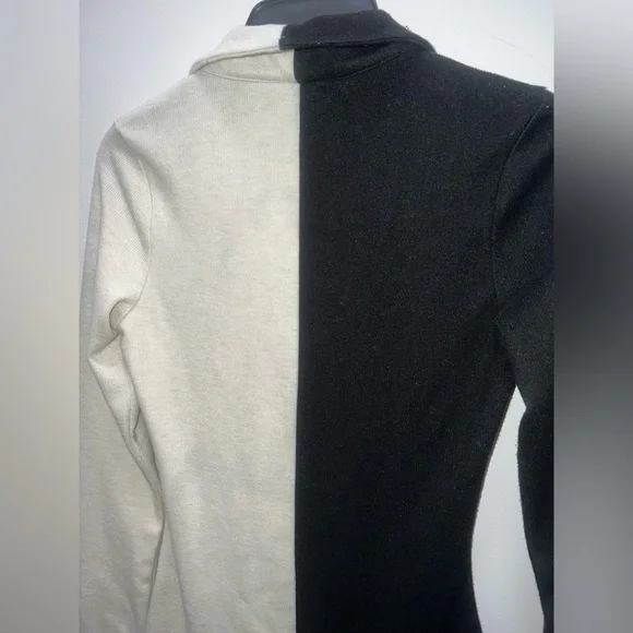 *flawed* Anthropologie Ciebon Zip Front Colorblock Midi Dress - Picture 8 of 13